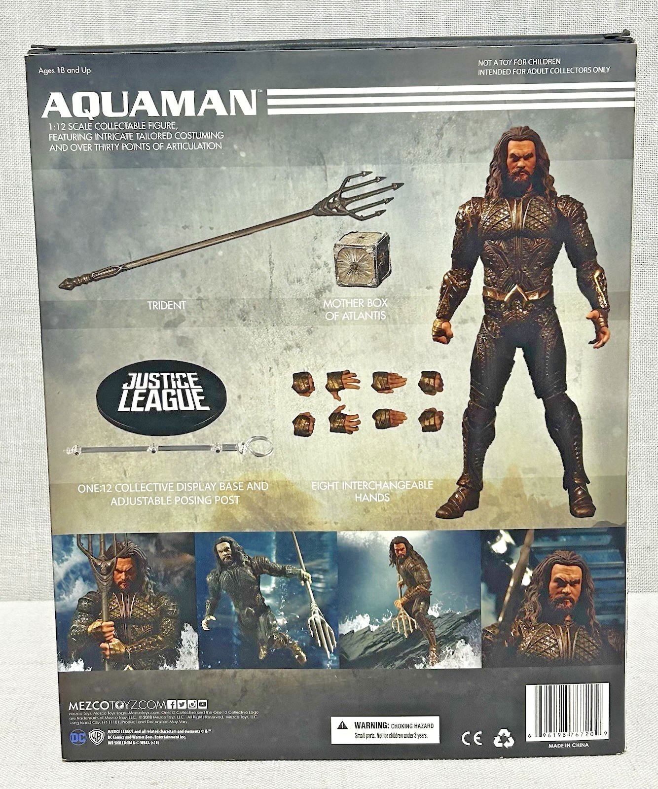 Mezco One:12 Justice League Movie AQUAMAN DCEU Jason Mezco Toyz *BOX ONLY*