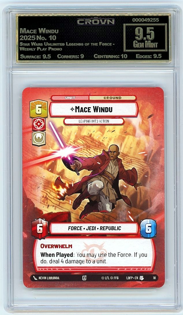 2025 Mace Windu Star Wars Unlimited Legends of the Force - Weekly Play Promo #10