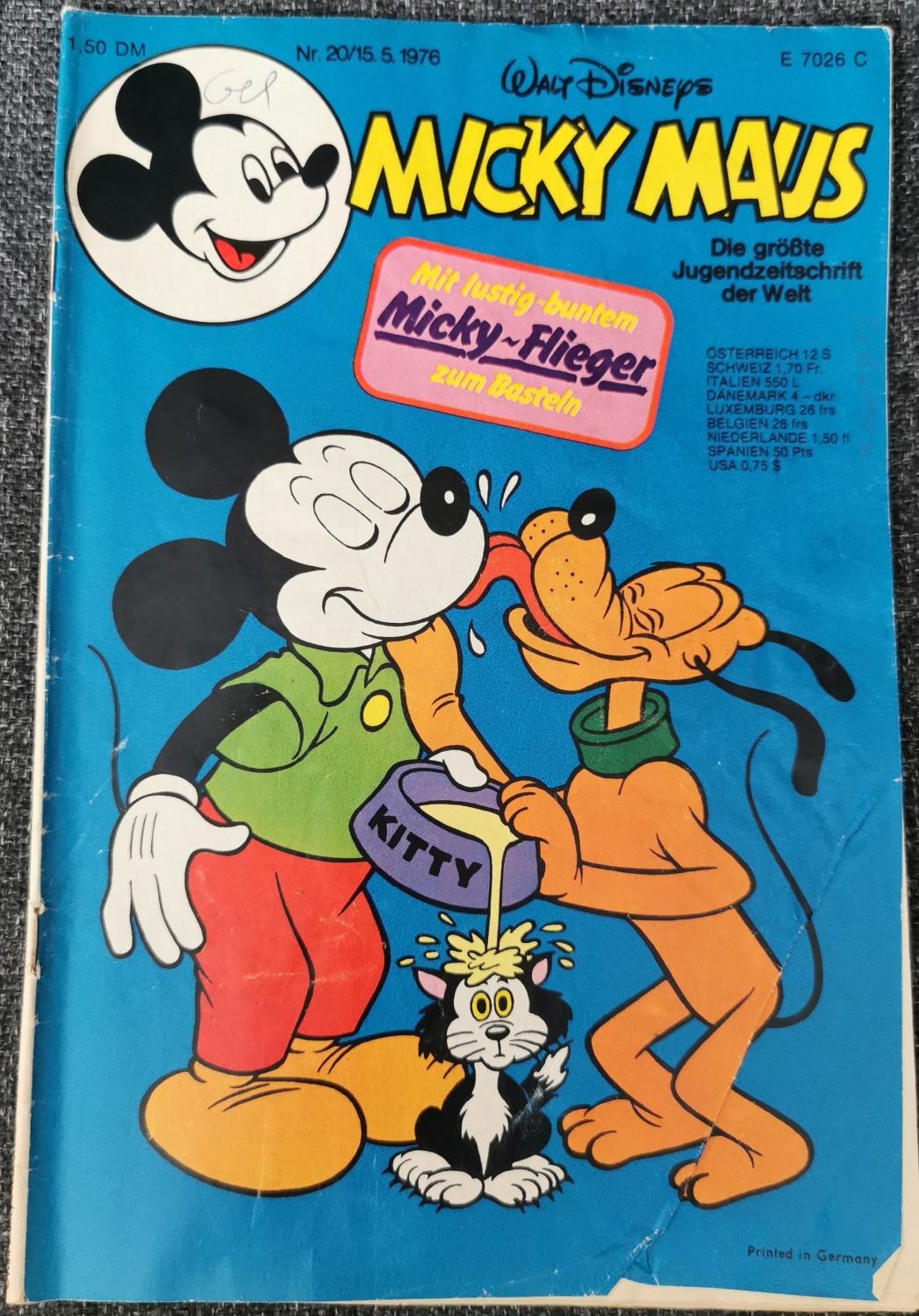 Quaderno Topolino 20 - 15.5.1976 Walt Disney Schnipp Notizie Club