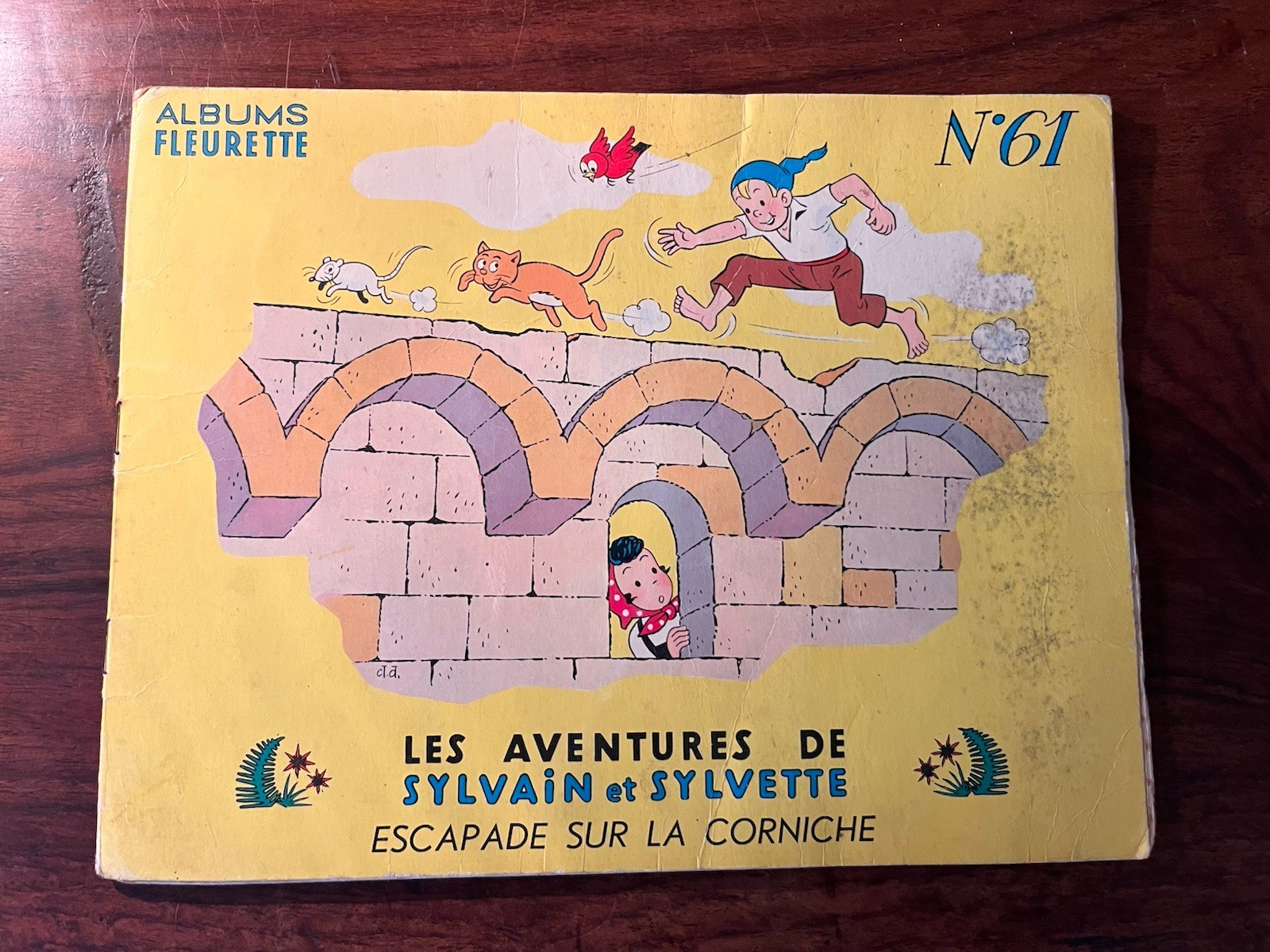 ALBUMS FLEURETTE/SYLVAIN ET SYLVETTE N°61/ESCAPADE SUR LA CORNICHE 1963 EO