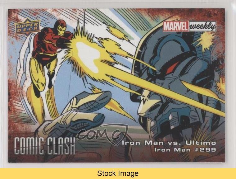 Upper Deck Marvel Weekly Comic Clash Iron Man vs Ultimo 2019 #CC-72 LEGGI 0p3