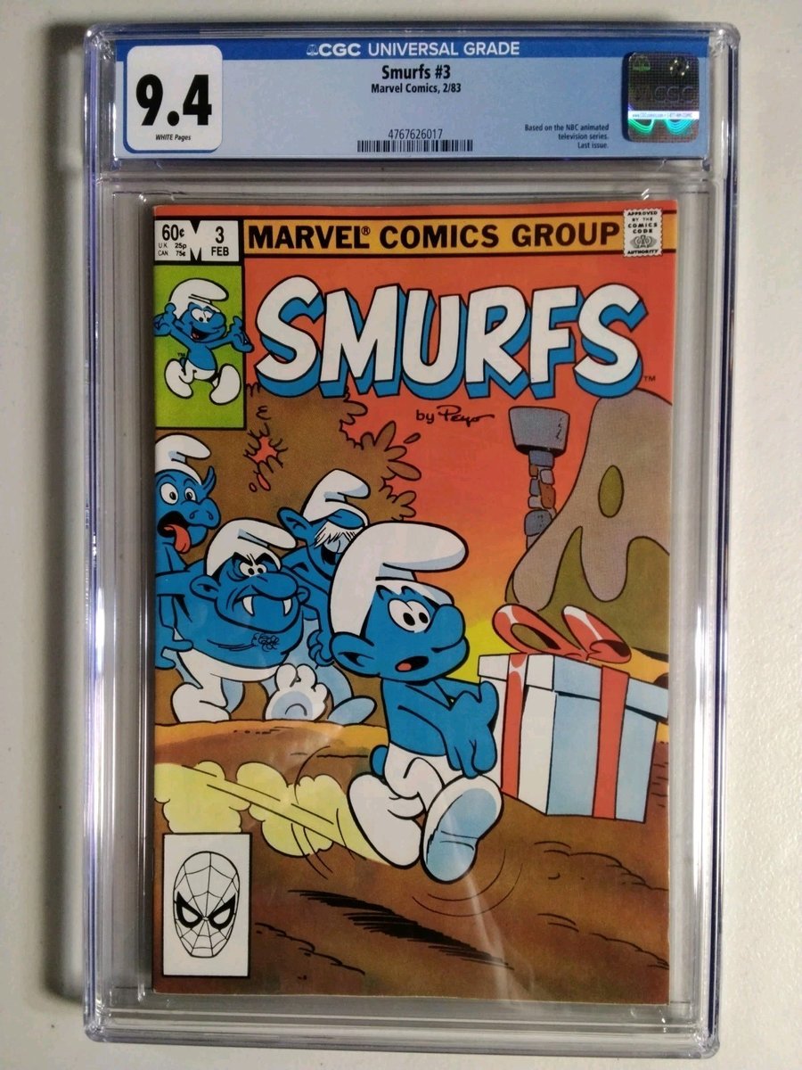 Puffi #3 (Marvel Comics febbraio 1983) CGC 9.4