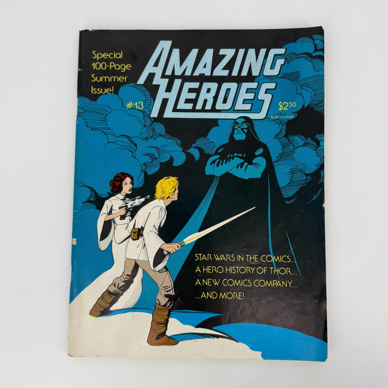 Amazing Heroes #13 Speciale 100 Pagine 1982 Star Wars Luke Leia Fantagraphics Vintage