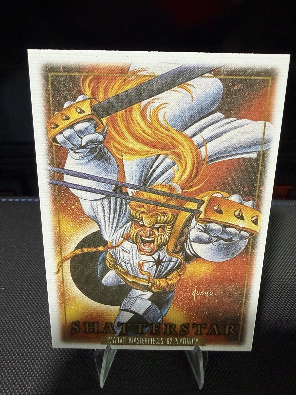 Inserto in tela Shatterstar!  Marvel Masterpieces 92.  Ottime condizioni quasi nuove!
