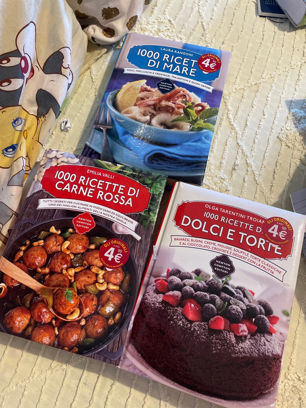 3 libri di ricette