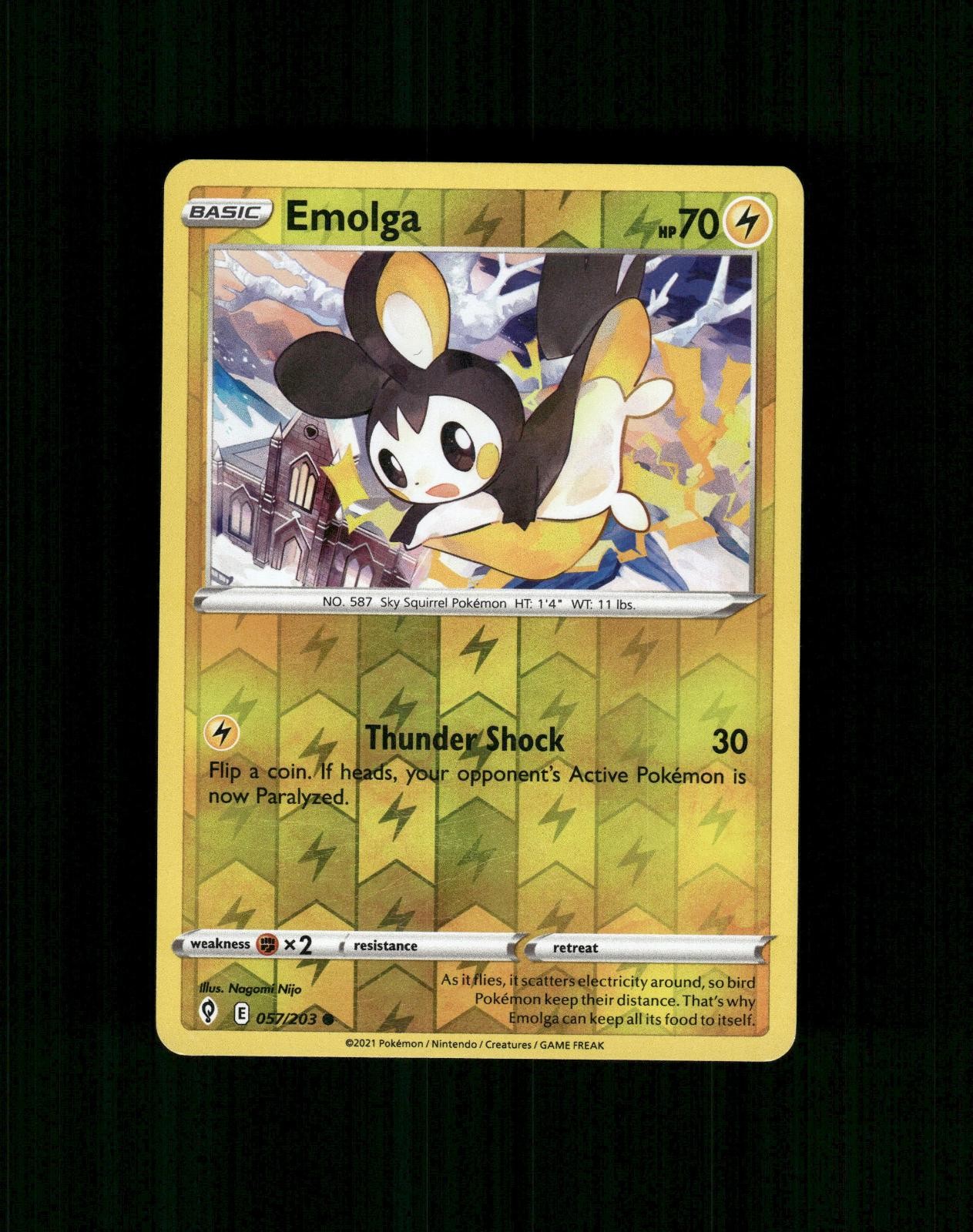 Emolga 057/203 Cieli Evoluti Comuni Pokemon Reverse Holo Near Mint