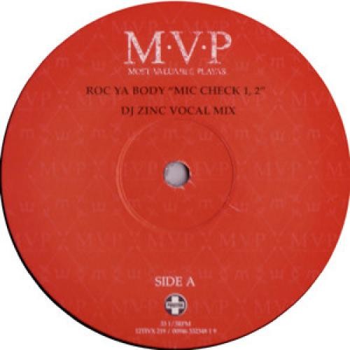 M.V.P. - Roc Ya Body "Mic Check 1, 2" - 12" - VG - 4323789555