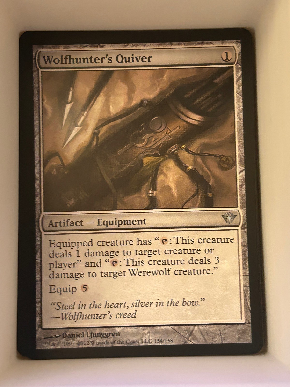 Wolfhunter's Quiver 154 Uncommon Dark Ascension Magic: The Gathering Near Mint