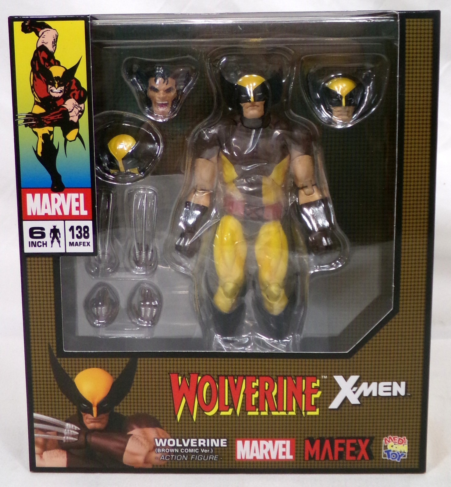 Modellino MAFEX n.138 Wolverine Brown Suit versione fumetto scala 1/12 Medicom nuovo