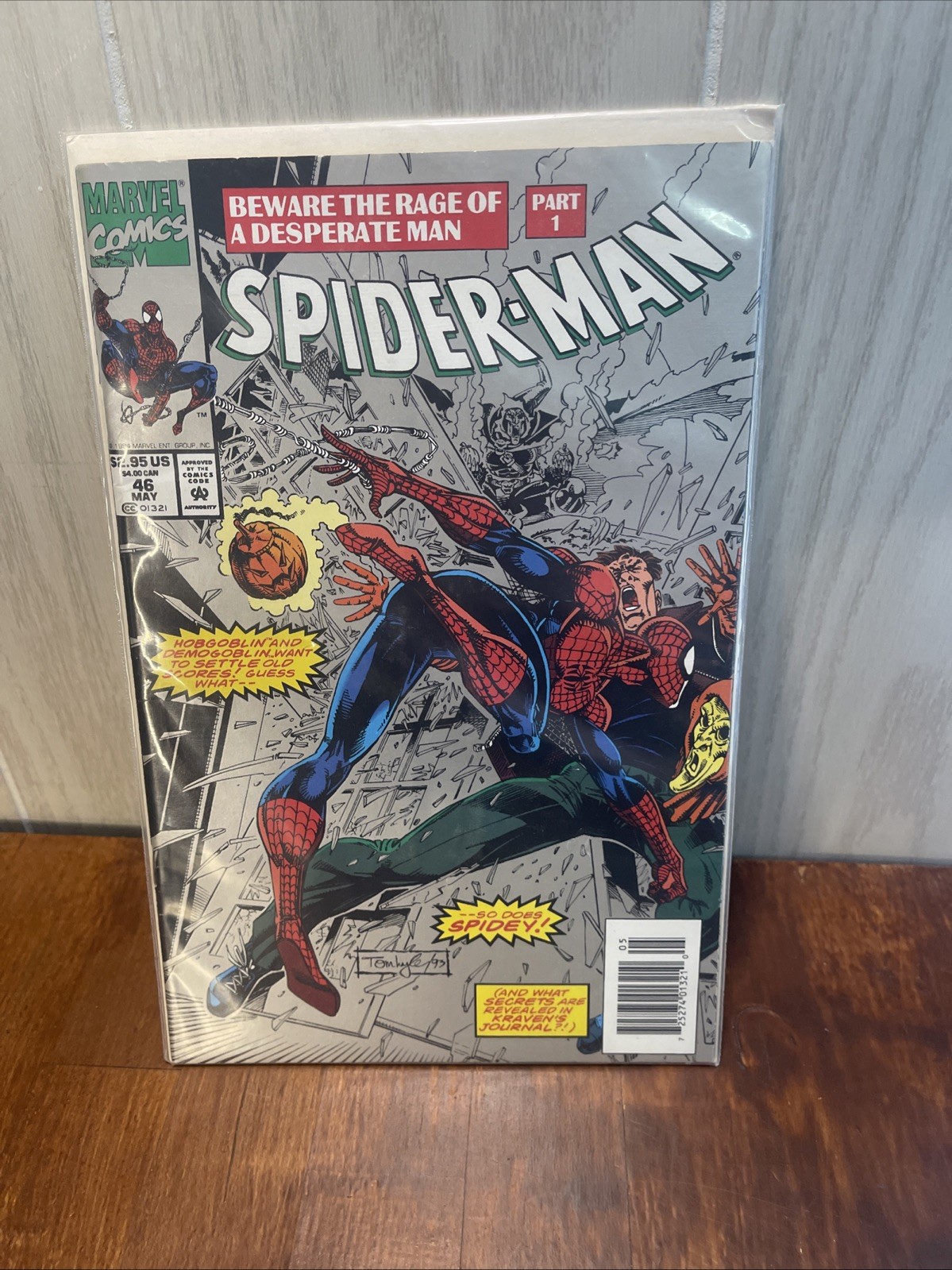 Marvel Comics Spider-Man #46 maggio 1994 Attenzione alla rabbia di un uomo disperato parte 1