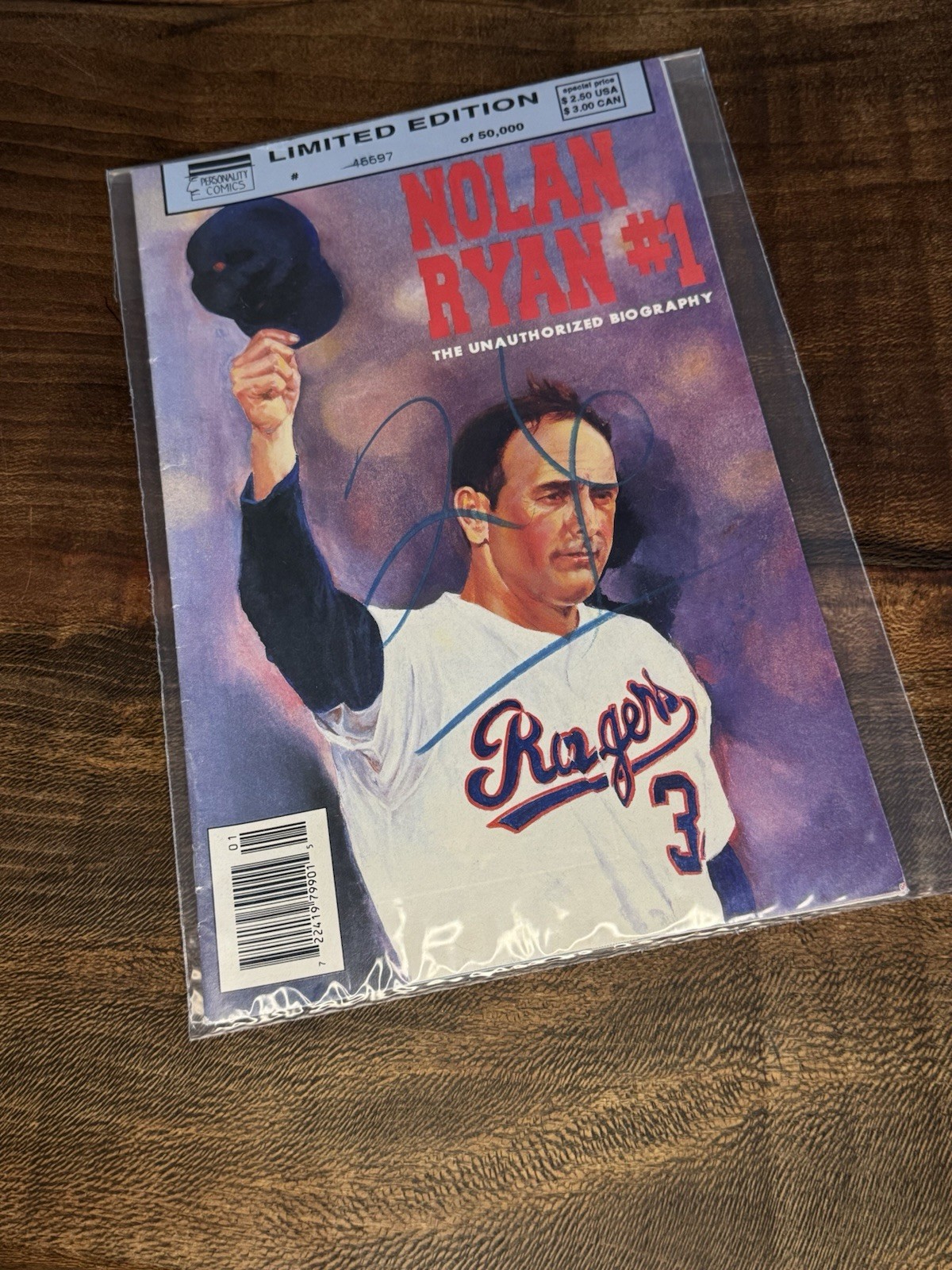 Vintage Nolan Ryan #1 Comic Book Biography Limited Edition #46697 of 50k