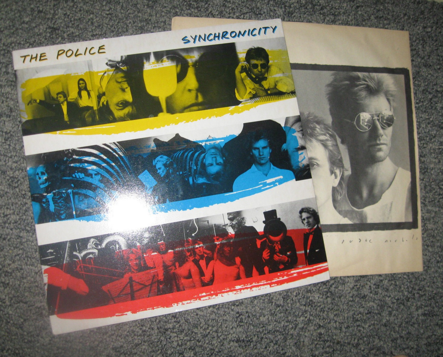 POLICE "SYNCHRONICITY" NM+ ORGNL VINTAGE US 'TOP-LOADER' LP w/PRINTED INNER