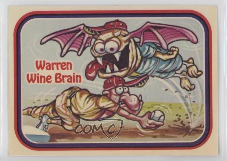 Donruss 1988 Fantastico! All-Stars Warren Wine Brain #43 1o3