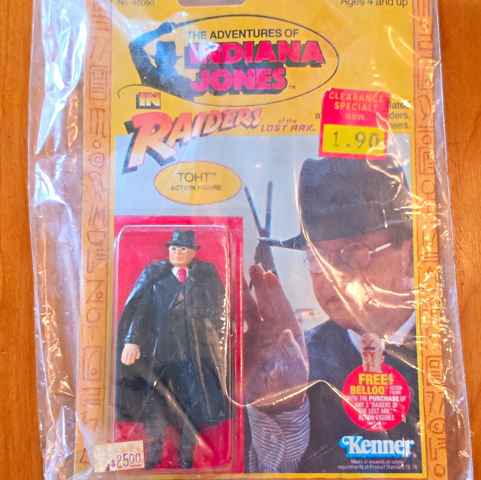 Kenner Adventures of Indiana Jones Toht Action Figure NIP Raiders Lost Ark 1982