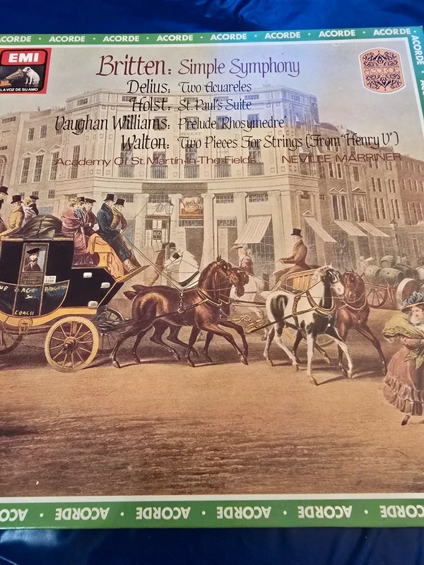 Vinilo de Britten, Delius, Holst , Vaughan Williams, Walton.