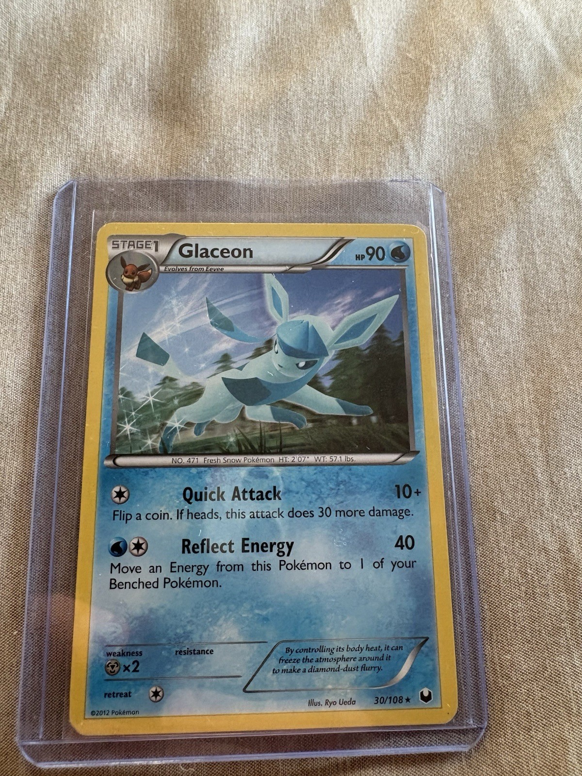 Scheda regolare Glaceon Dark Explorers 30/108 HP