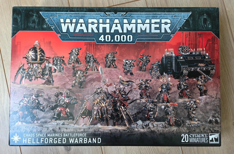 W40k - Bataillon space marines du Chaos - bande infernale (Neuf)