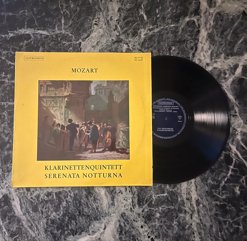 Mozart Klarinettenquintett KV 581 & Serenata Notturna KV 239 LP Sastruphon Vinyl