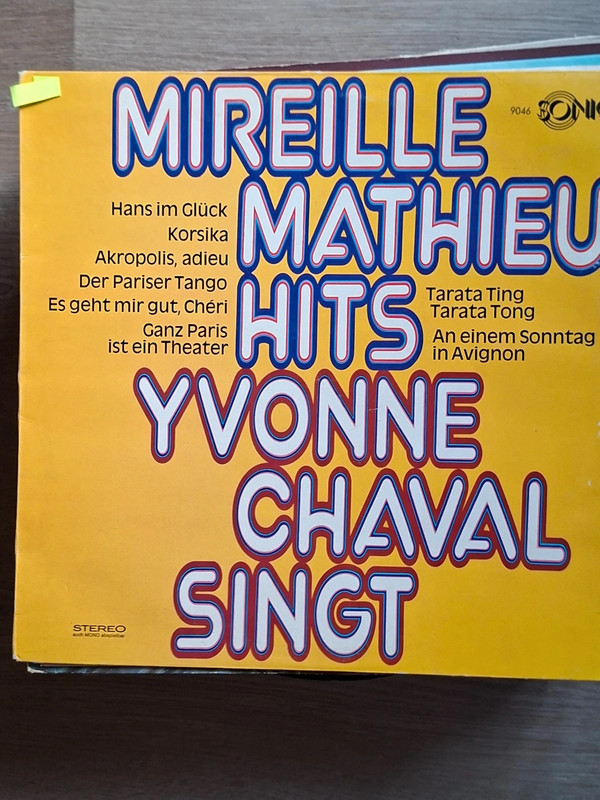 Yvonne Chaval Singt Mireille Mathieu Hits Vinyl, LP