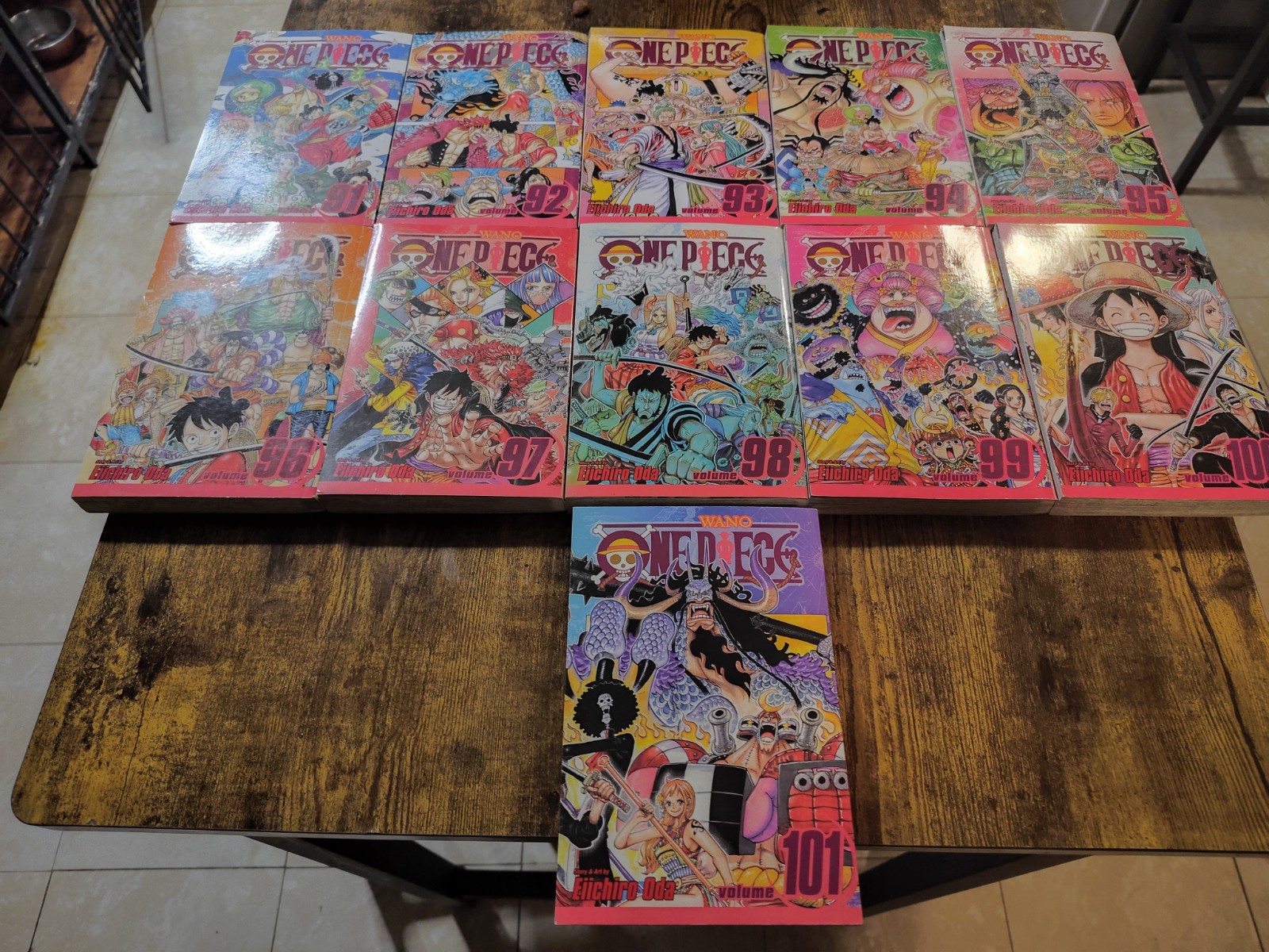 Lotto manga VIZ Media pezzo unico volumi 91-101 brossura inglese Eiichiro Oda