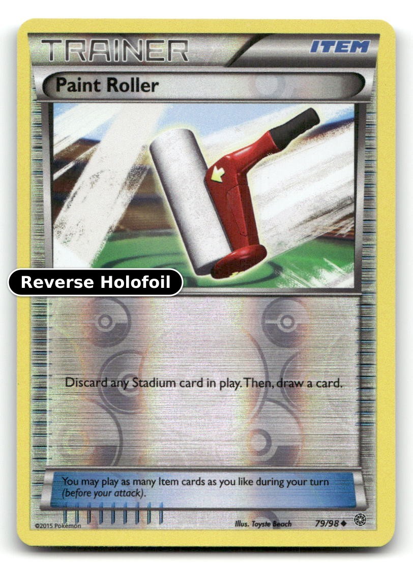 Rullo Vernice Reverse Holofoil XY - Antiche Origini 79/98 LP Pokemon