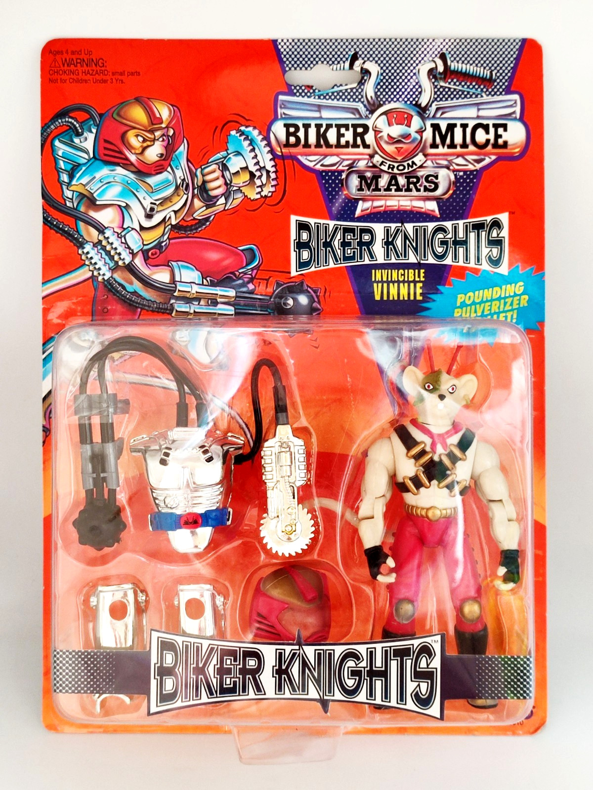 1994 GALOOB BIKER TOPE FROM MARS KNIGHTS INVINCIBLE VINNIE FACTORY SIGILLATO - MOSC