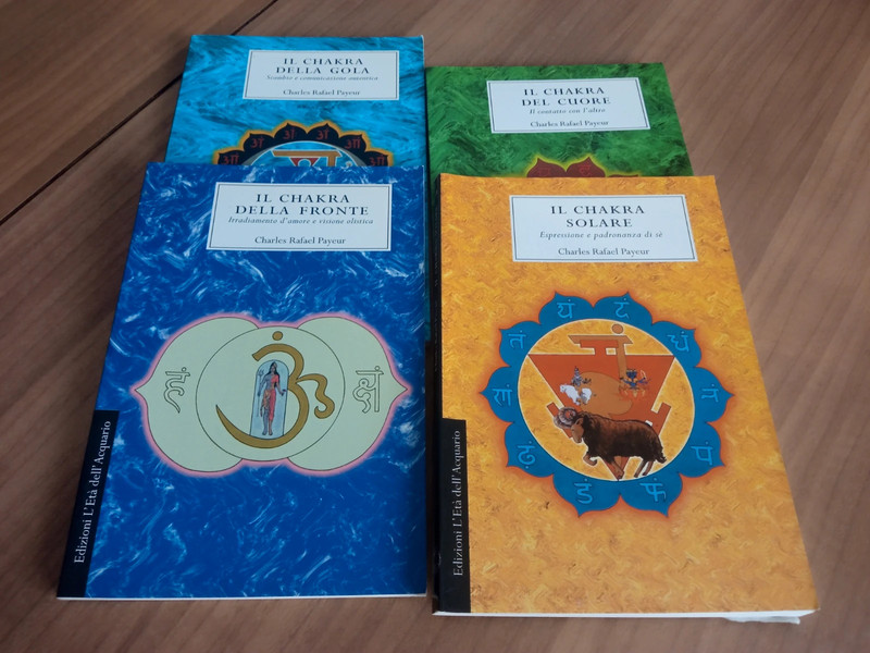 4 libri il chakra della fronte - del cuore - solare - della gola di Charles Rafael Payeur