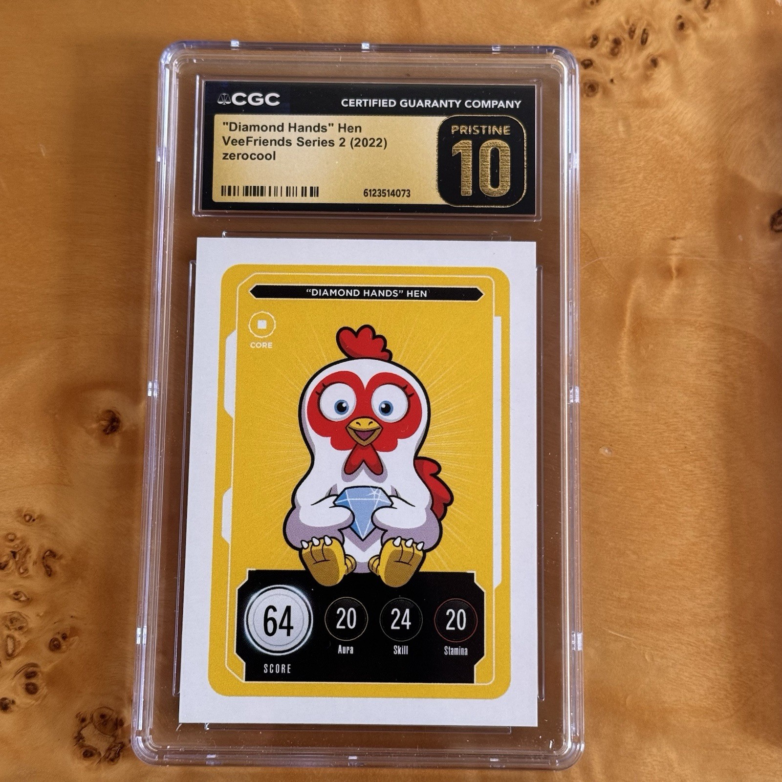 CGC 10 Pristine Gary Vee VeeFriends Serie 2 "Diamond Hands" Gallina 2022