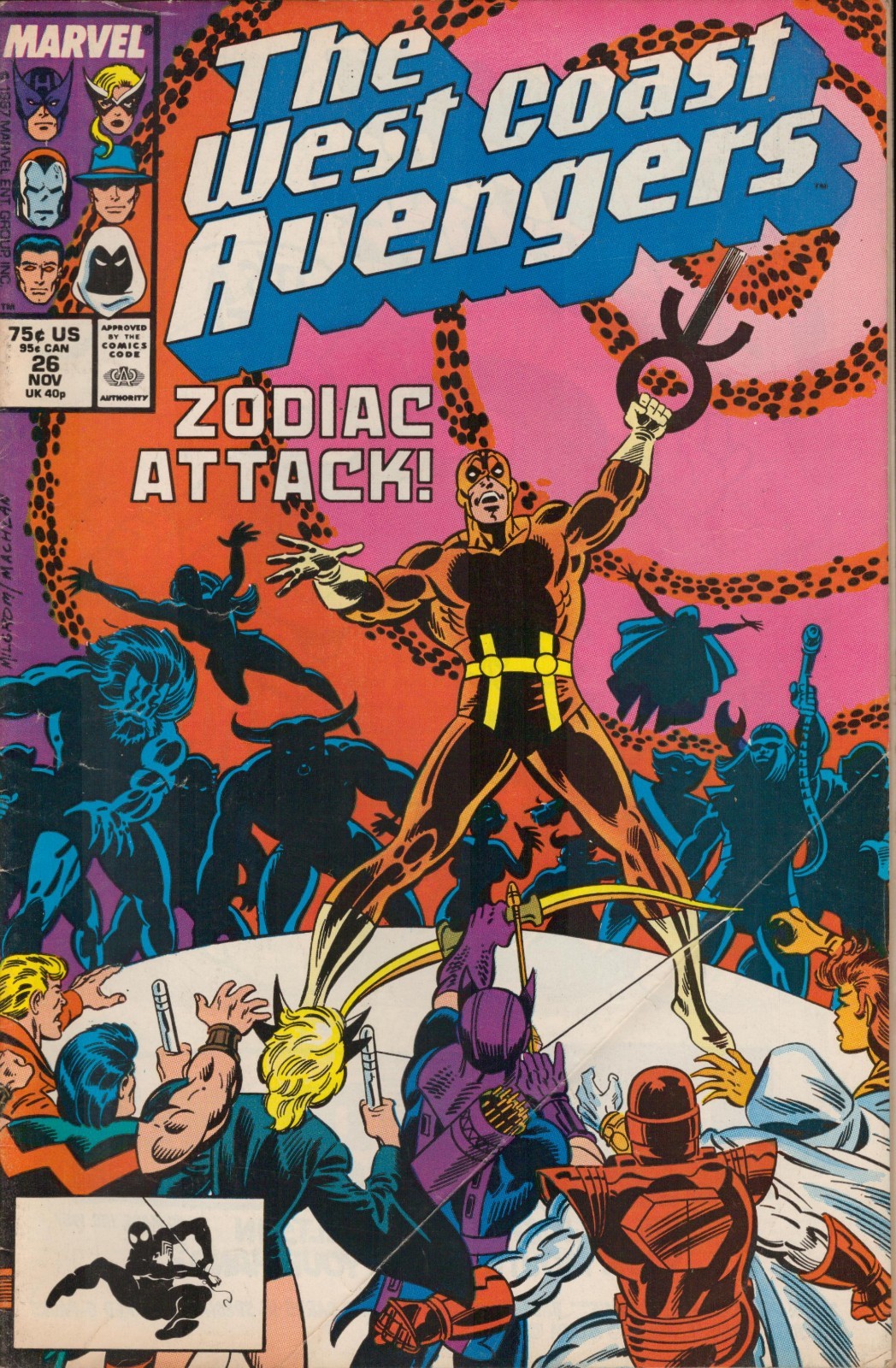 55180: MARVEL THE WEST COAST AVENGERS #26 VG Grade