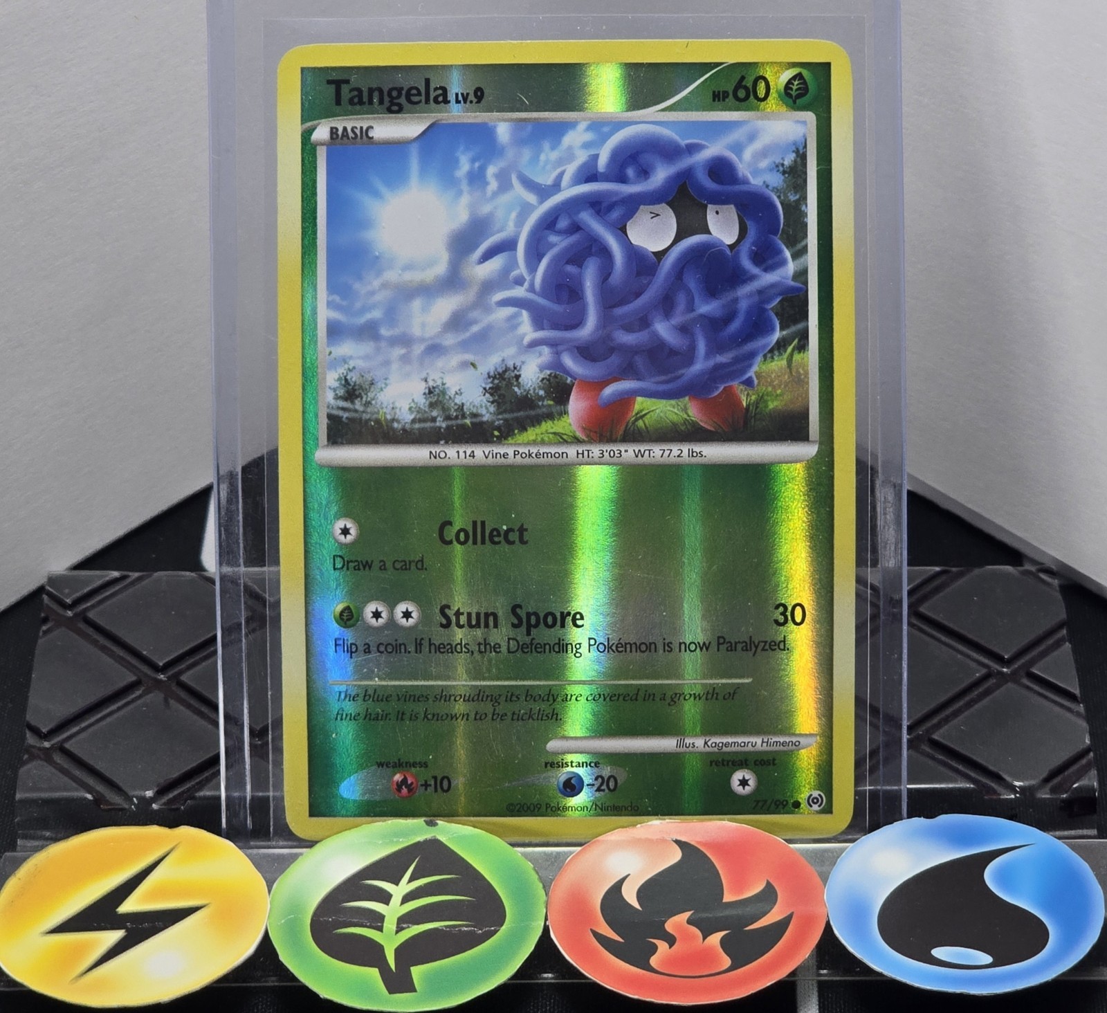 Pokémon TCG Tangela 77/99 Arceus Reverse Holo 2009 LP 