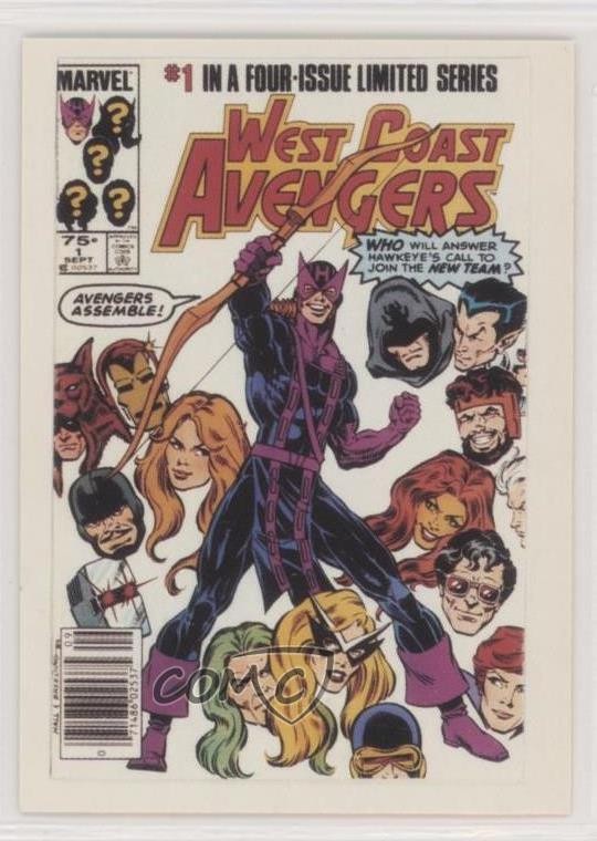 1991 Marvel 1st Covers Serie 2 West Coast Avengers (serie limitata) #23 00ah