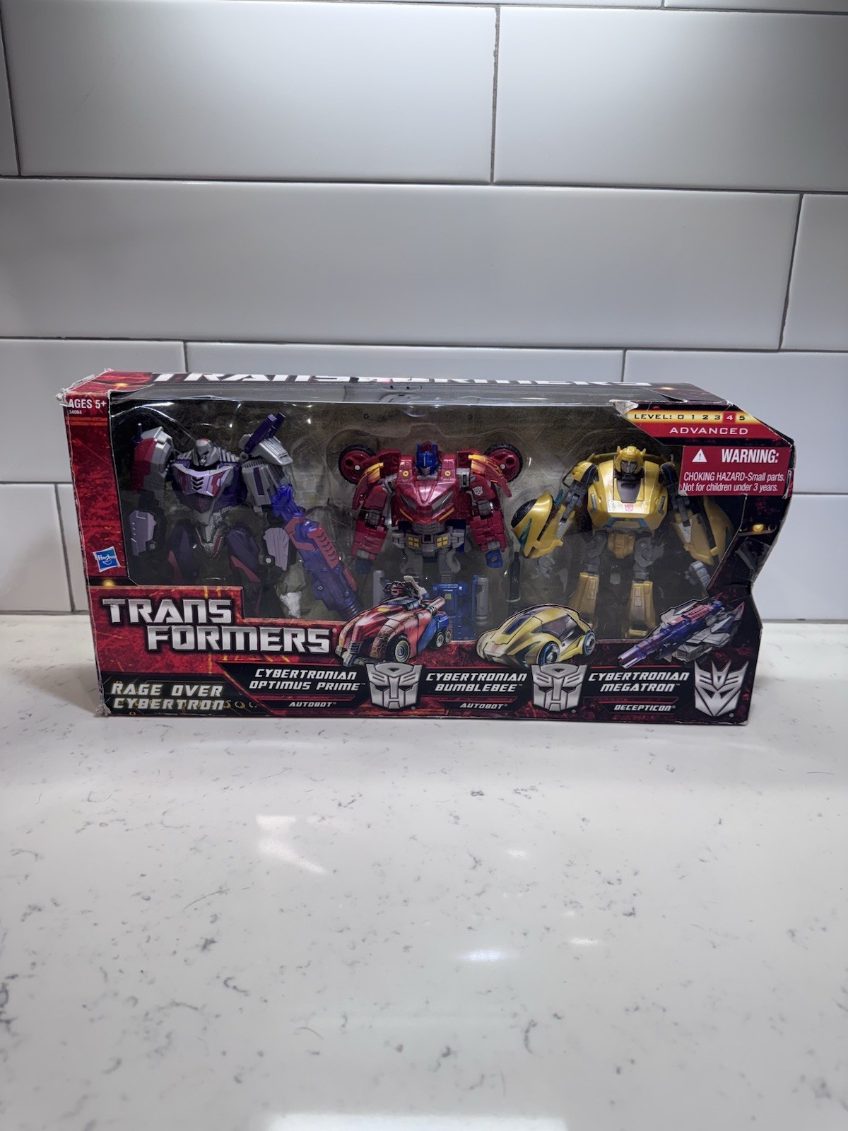 Hasbro Transformers Rage Over Cybertron Optimus Prime Bumblebee Megatron confezione da 3