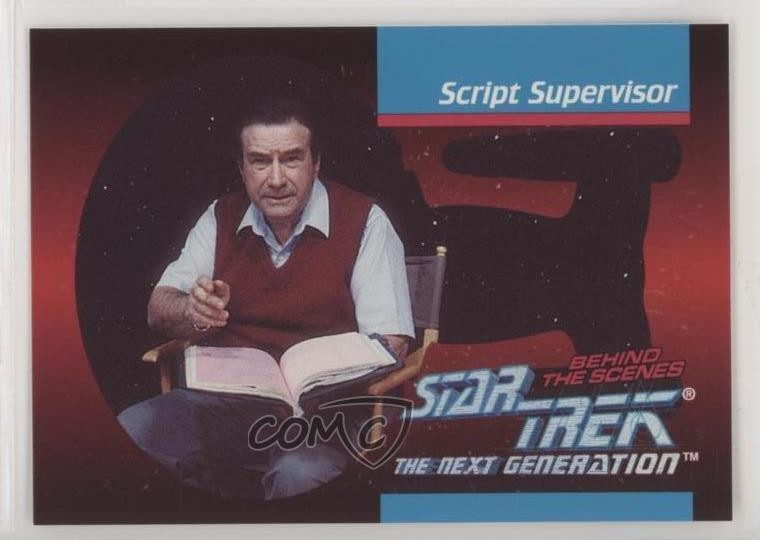 SkyBox Star Trek: The Next Generation Behind Scenes 1993 Supervisore Script 1m8