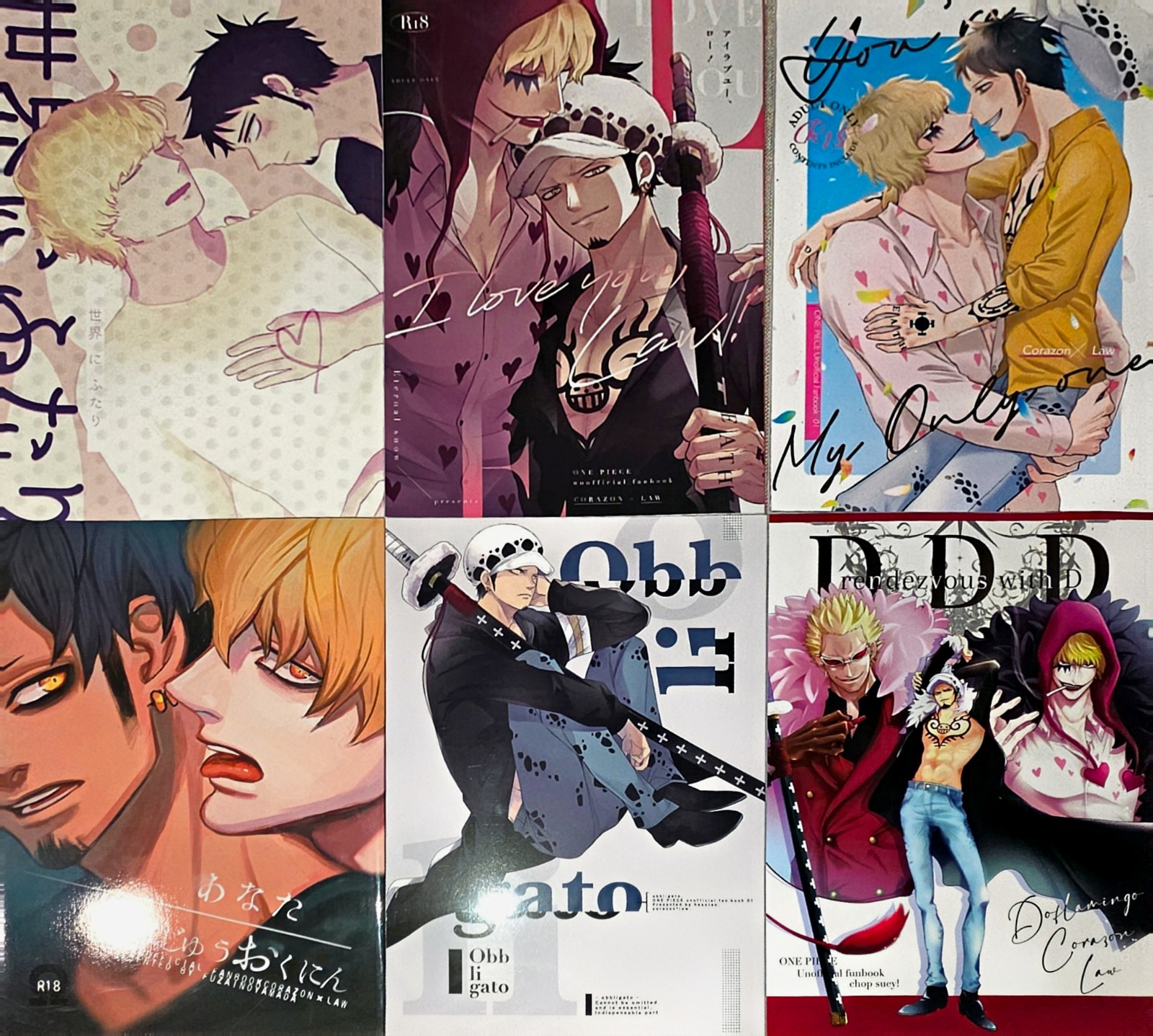 One Piece Fanbook non ufficiali Doujinshis Law x Corazon (Rosinante) JP