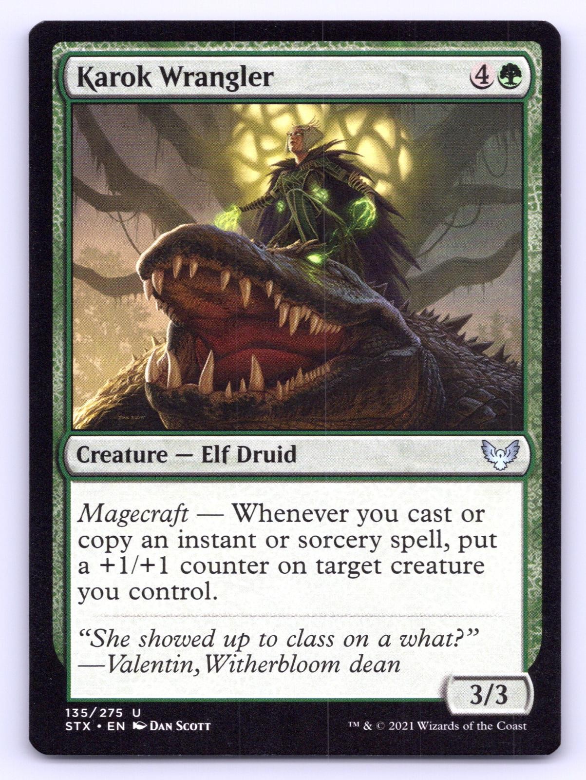 Karok Wrangler 135 Uncommon Strixhaven: School of Mages Magic: The Gathering quasi nuovo