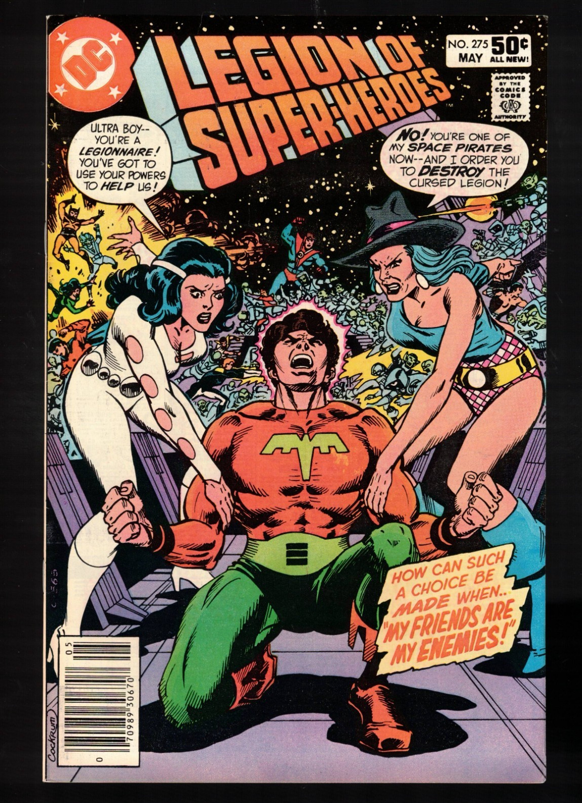 Legion of Super-Heroes #275 Ultra Boy combatte la Legione!  1981 VF+ DC fumetto