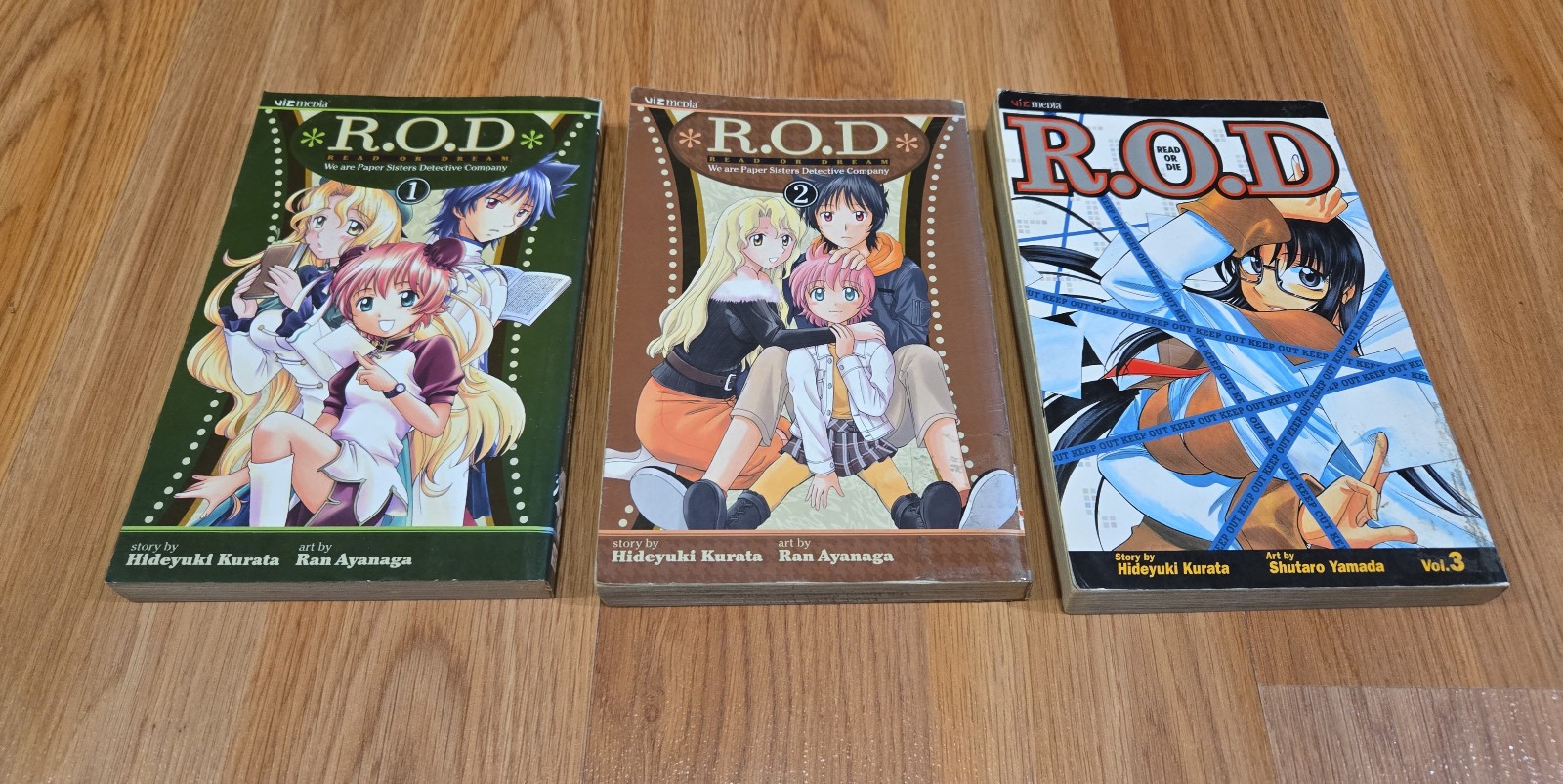 R.O.D. Leggi o Sogna Volume Vol 1 2 1-2 Manga LOTTO SET Viz Media Fumetto Kurata