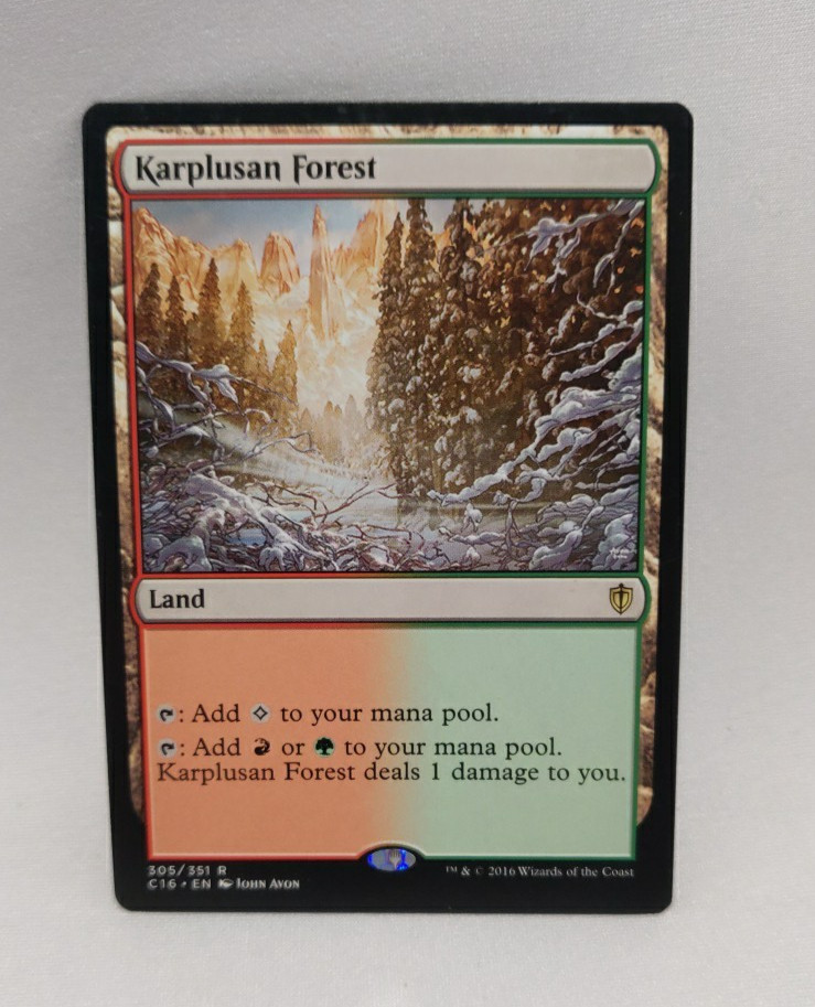 Karplusan Forest - #305/351 (NM) Commander 2016 C16 Magic MTG - Regolare