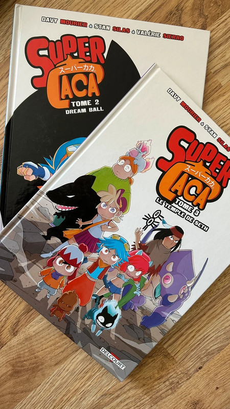 Lot BD Super Caca tomes 2 & 3 Delcourt - état neuf