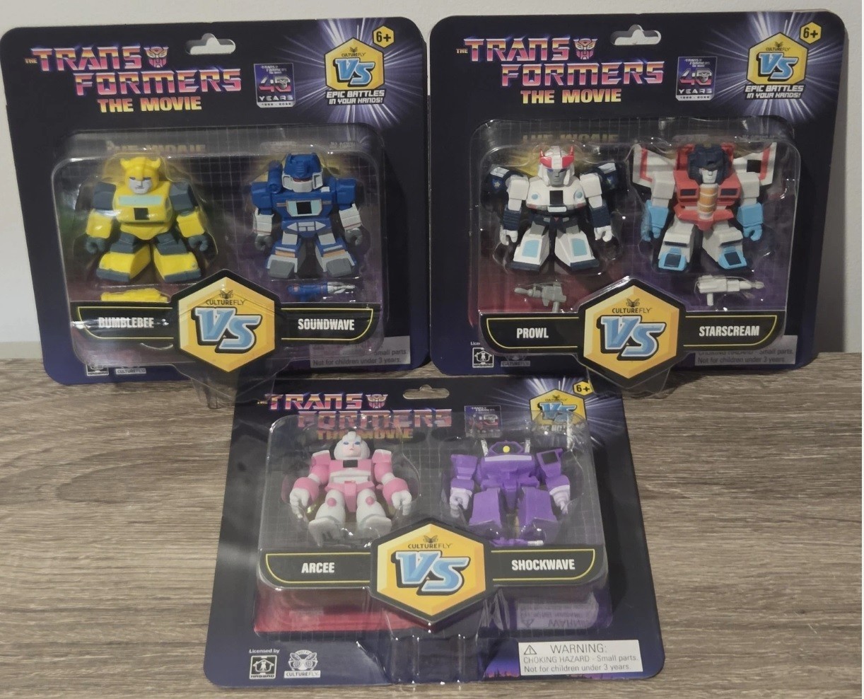 Transformers The Movie Epic Battle VS Bumblebee Soundwave Prowl Starscream NUOVO!