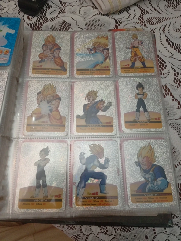 Lotto 9 lamicards dragon ball Z platino