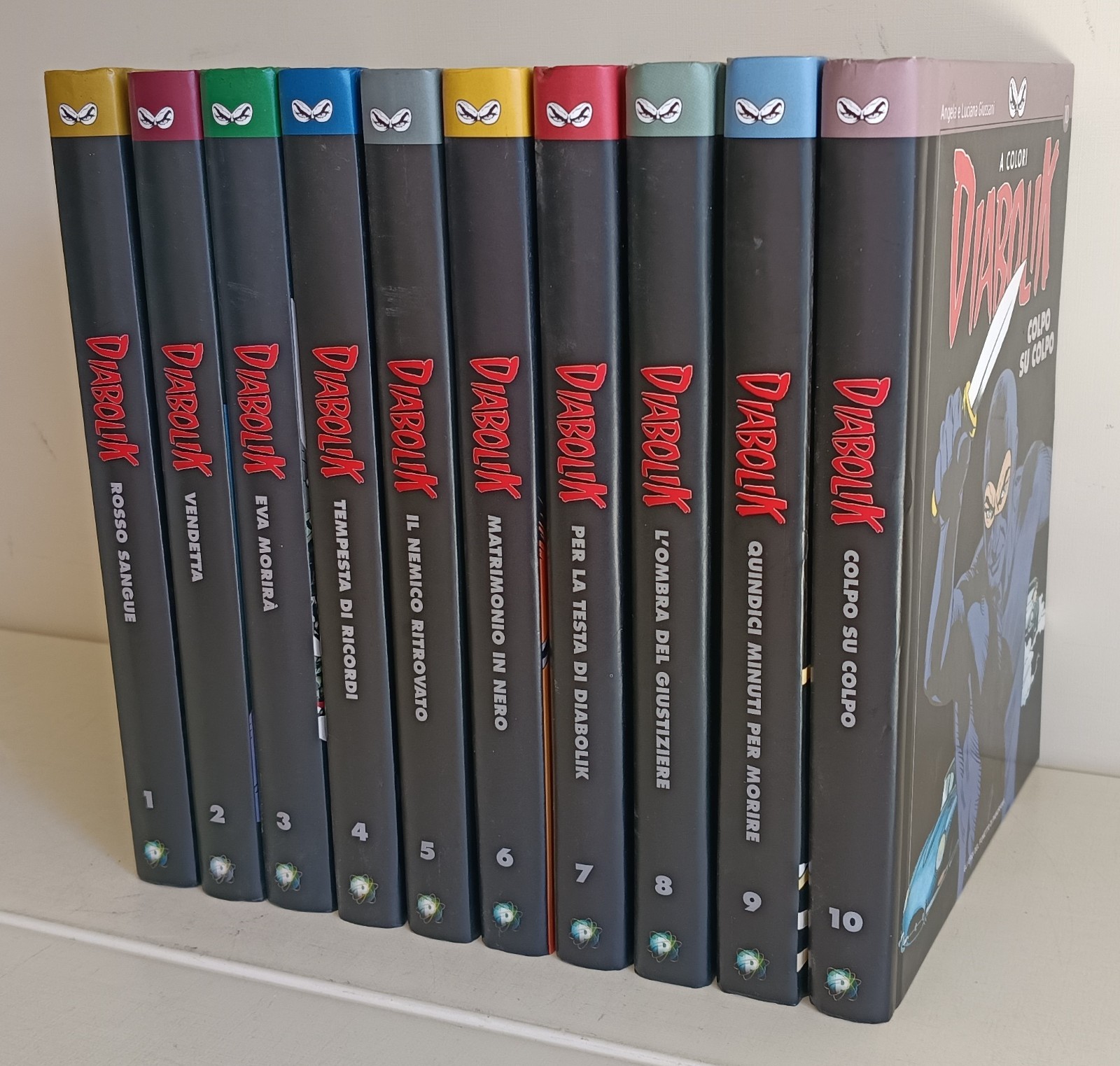 DIABOLIK A 1/10 GLI EROI DEL FUMETTO DI PANORAMA - CARTONATI  - SERIE COMPLETA