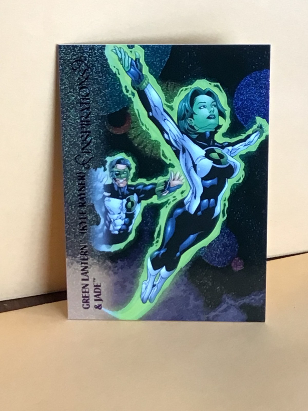 2026 The World of DC Inspirations Modello Foil Viola #68 Lanterna Verde e Giada