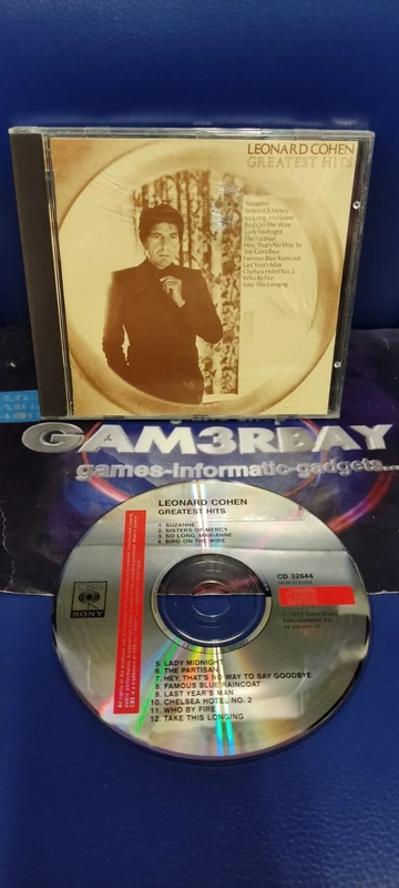 CD Leonard Cohen - Greatest Hits (Álbum Clásico CBS)