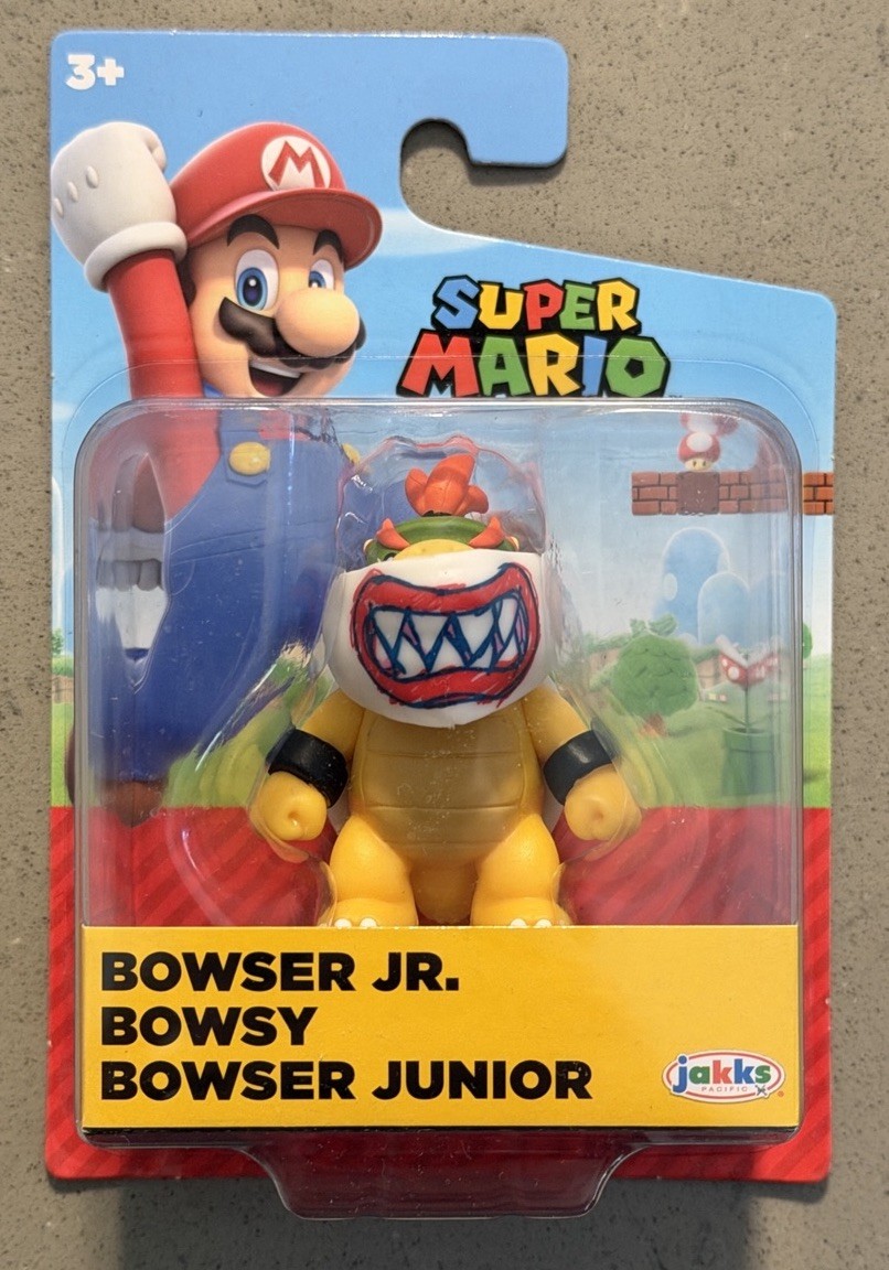 Jakks Pacific World of Nintendo Super Mario - Bowser Jr - 2" Figure