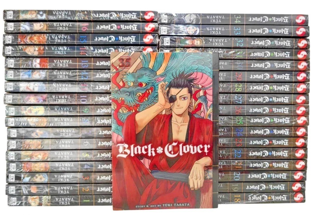 Fumetti Quadrifoglio Nero Manga Set Completo Volume 1-37 Yuki Tabata Versione Inglese