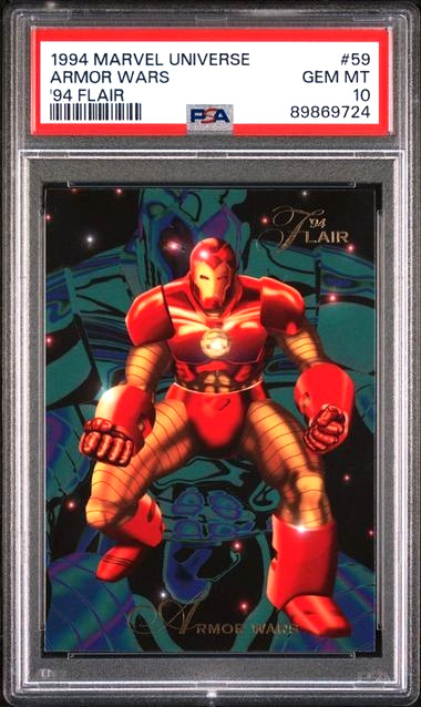 Marvel PSA 10 Iron Man - 1994 Marvel Universe '94 Armor Wars PSA 10 GEM MINT