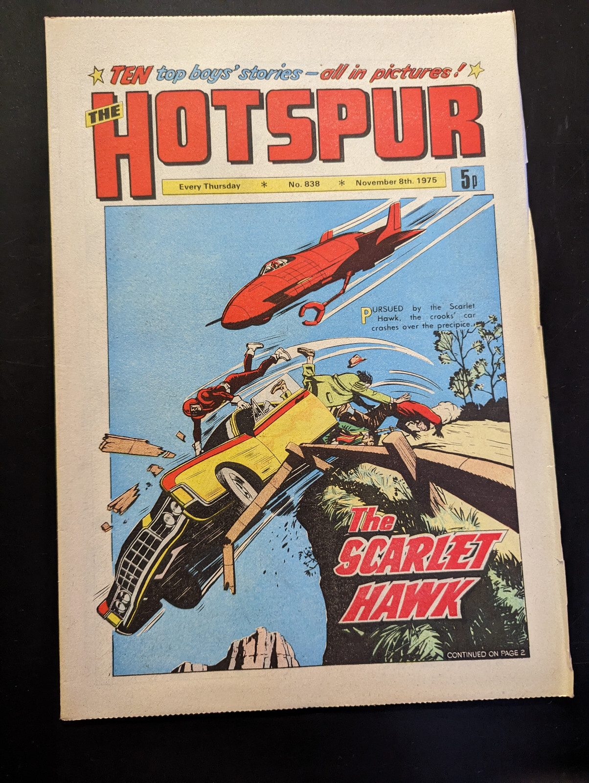 Hotspur Comic No 838, November 8th 1975.