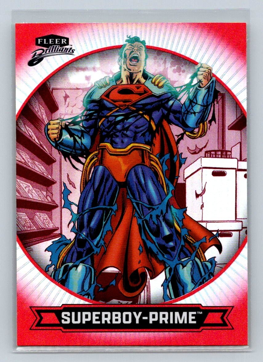 2025 Fleer Brilliants Superman Red Foilboard #57 Superboy-Prime DC Comics