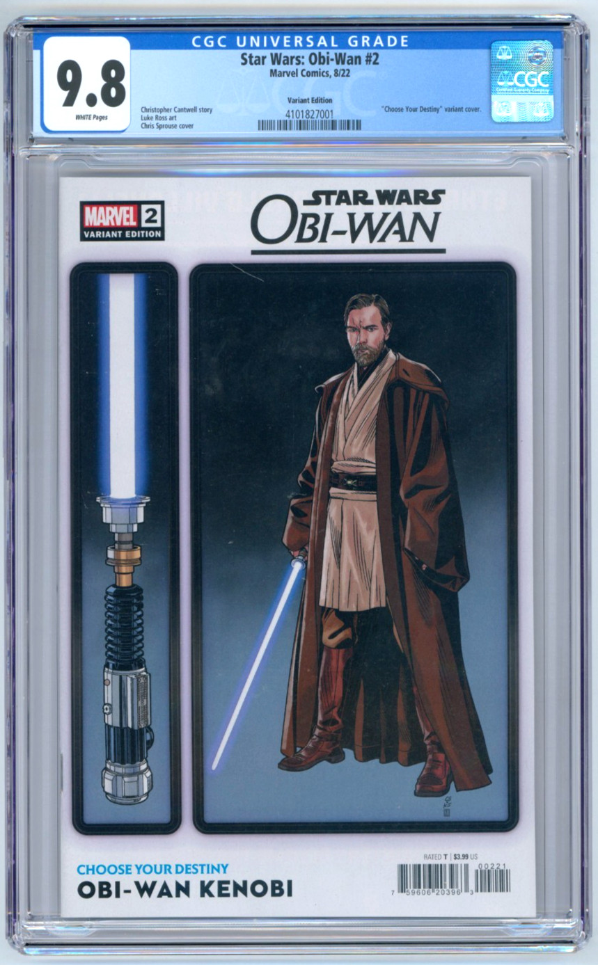 Star Wars: Obi-Wan #2 CGC 9.8 scegli il tuo destino variante Kenobi Marvel 2022